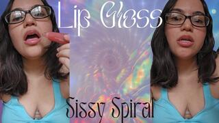 Lip Gloss Sissy Melt - Mesmerized by Countess Wednesday's Shiny, Glossy Lips into Becoming a Pussy Free Loser Who is Caged, a Pay Bitch, Cuckolded, and Feminized - MP4 1080p Mobile