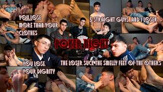 Poker Night Pilot - The loser must lick the smelly feet of his friends