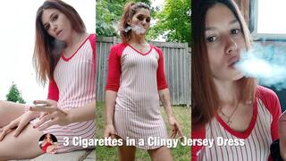 3 Cigarettes on a Humid Day in a Clingy Little Dress