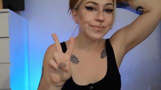 Masturbation solo girl dildo anal plug spanking