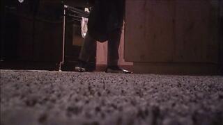 Views of Deb Coming Home From Work Wearing Her Two Tone Anne Klein Ballet Flats for the First Time & Dangling Them From Her Lacy Sock Covered Feet