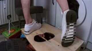 Human tongue shoe shine machine 1 cam2 FHD AVI