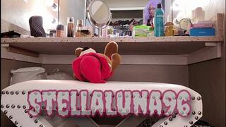 Sitting Pretty in Pink Facesitting Compilation - Giantess StellaLuna96 Sitting on Stuffed Toys while Wearing Pink Shorts and Pink Textured Leggings