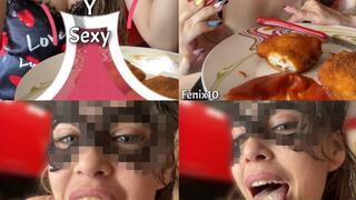 BREADED BREAST Fetish Food