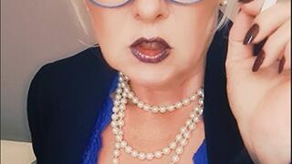 Secret smoke in the office of a Greek cigarette with deep hard coughing