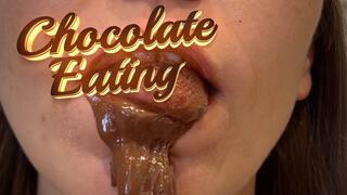 Chocolate Eating, Chocolate Spit and Chocolate Saliva dripping from my mouth (HD)