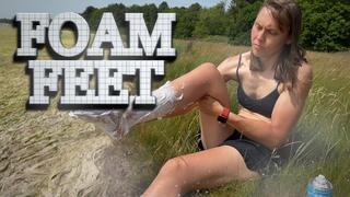 Foam Feet, Messy Foot Fetish (HD)
