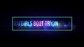 Batgirl tries Several of her Boots