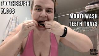 Toothbrush Floss Mouthwash Teeth Trays MP4