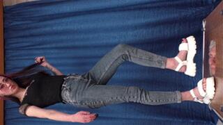 Trampled under big summer sandals (part 3 of 5), flo555x 1080p