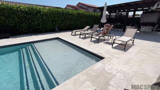 PAWG Big Booty Red Head Arietta Adams Gets Fucked Outside