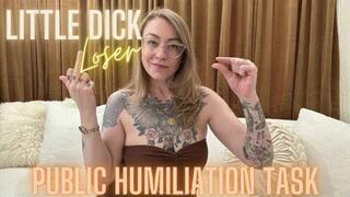 Public Humiliation Task for Little Dick Losers