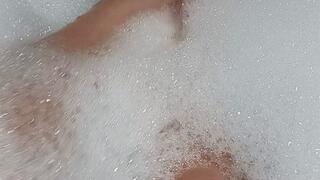 Bubble bath footsie