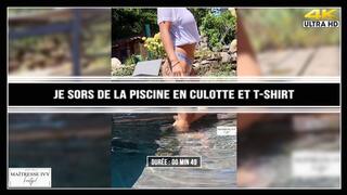 Je sors de la piscine en culotte et t-shirt 4K