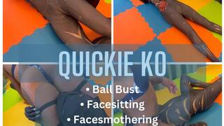 Quickie KO for Blank Panther