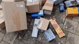 Cardboard boxes trample 3