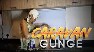 Oiled and Creamed Girl Gunged in the Caravan (HD)