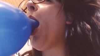 Big blue balloon big strange penetration video re-edited in 4K