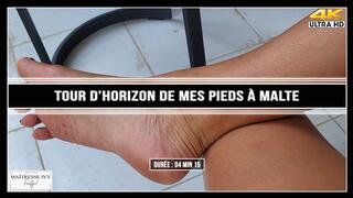 Tour d'horizon de mes pieds à Malte 4K