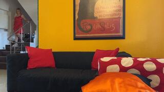 Step-mommy wears the finest satin lingerie