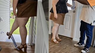 BBW - I left my panty by the front door for an un-invited Perverted stranger who followed me home - face sitting kinky BBW SSBBW POV worship (big butt, big booty, big ass, huge ass, big tits, big boobs, massive ass)