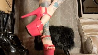 Shoe Parade! 9 pair of Fetish Heels SFW