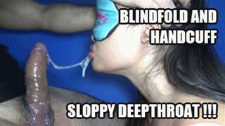 DEEP THROAT SPIT FETISH 230711H VIOLET THROAT FUCKING BLINDFOLD AND HANDCUFFED SD MP4