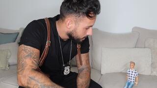 Giant police officer makes you eat his ass - Lalo Cortez