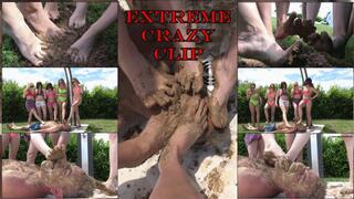 THE FEMDOM VILLA - EXTREME muddy feet licking (CRAZY CLIP!!!) - (For mobile devices)