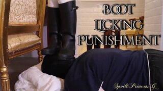 Boot Licking Punishment