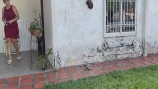 Mia Soles Driving her Toyota on Sexy Heels with PiP video