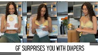 GF Surprises You With Diapers & Wants To Change You