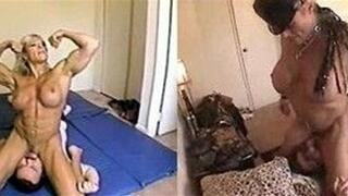 Muscle Girl" Buff" Face-Sitting