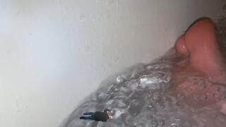 Tiny Human Swimming in Giantess Bath Water 4K smaller