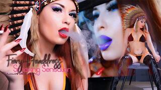 4K Fiery Headdress Smoking Sensation