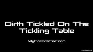 Girth Tickled on the Tickling Table