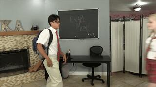 Julian Jaden Wedgie Dominated By Schoolgirl Sage Pillar & Teacher Ama Rio (SD 720p WMV)