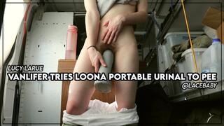 Vanlifer Tries Loona Portable Urinal to Pee