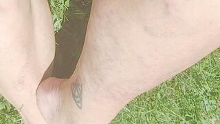 Sitting in grass and bruises