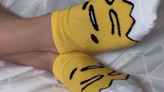 School girl panty tease