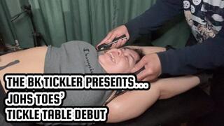 JOHS TOES’ TICKLE TABLE DEBUT