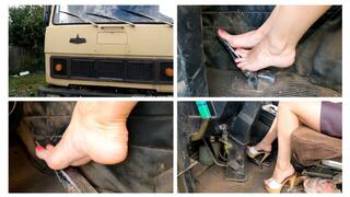 HOT: Brutal hard revving in powerful russian truck MAZ