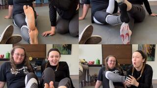 Worship our stinky feet! Ft Tru Krave