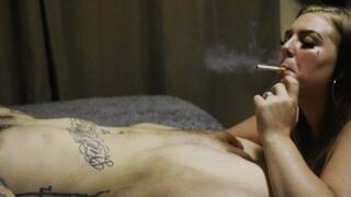 Smoking Blowjob Leads to Creampie