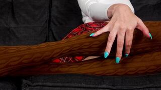 Thigh High Sock Removal and Foot Worship POV