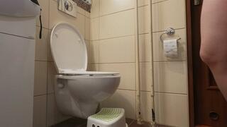 Hot Fatty while Diarrhea - Big breast, hard nipples and strong fartsreup