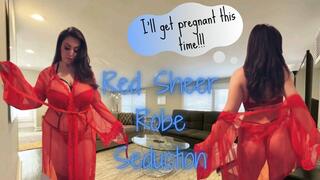 Red Sheer Robe Seduction {480MP4}