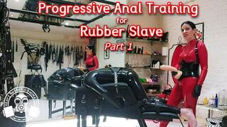 Progressive Anal Training for Rubber Slave - part 1