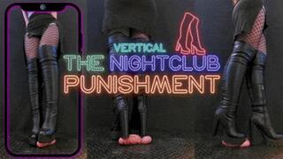 Nightclub Mistress Revenge in Leather Knee Tank Heels Boots [The Nightclub Punishment] - TamyStarly - (Vertical Version) CBT, Ballbusting, Bootjob, High Heels, Boots, Heeljob, Femdom, Shoejob, Ball Stomping, Foot Fetish, Footjob, Cock Board, Crush, Tramp