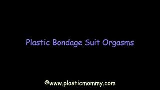 Plastic Bondage Suit Orgasms